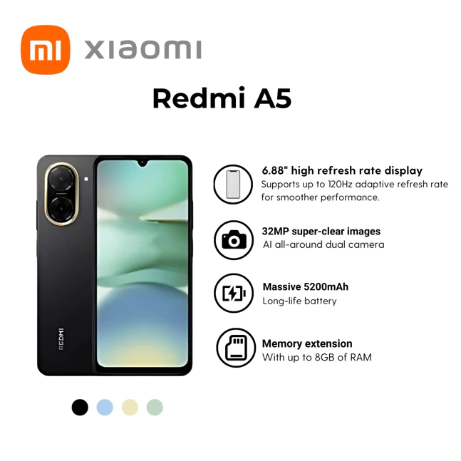 Buy REDMI A5 GLOBAL VERSION** for only <del>₱4,299</del> ₱3,290!